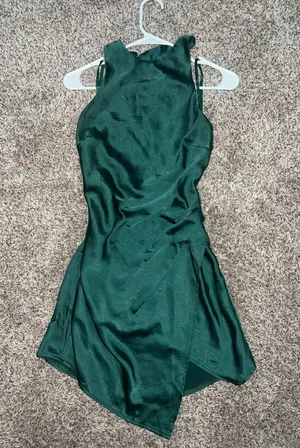 Hello Molly Emerald Mini Dress Green thumbnail 1