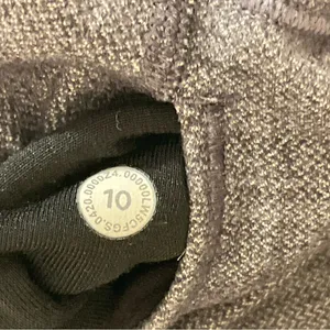 Lululemon Align Pant II 25" Mini Heathered Herringbone Black White/Black Sz 10 thumbnail 5