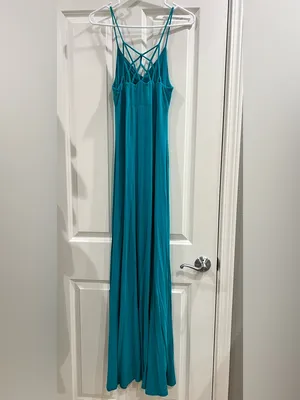 Banana Republic jersey maxi dress, strappy back size small thumbnail 2