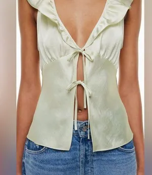 Aritzia Wilfred Tonka Satin Blouse thumbnail 1
