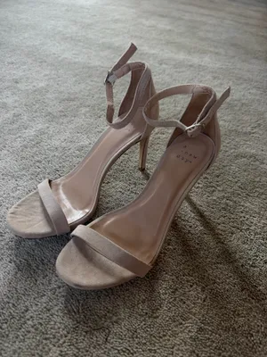 A New Day Nude Ankle Strap Heels Size 7.5 thumbnail 4