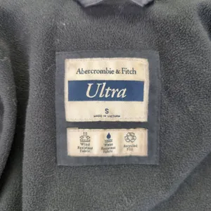 Abercrombie Fitch Ultra Black Puffer‎ Jacket Hooded Wind Water Resistant Small thumbnail 4