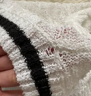 superdown x Revolve Sweater Long Sleeve V Neck Knit White Black M thumbnail 12