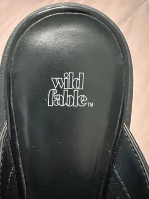 wild fable Black Patent Slip-On Block Heel Loafers thumbnail 5