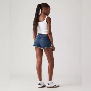 LEVI’s 501 Original Fit High Rise Distressed Western Daisy Duke Shorts Sz. 26 thumbnail 10