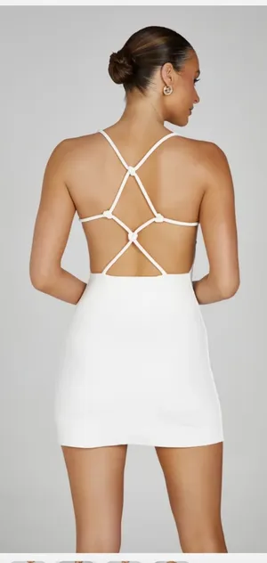 Meshki White Mini Dress thumbnail 3