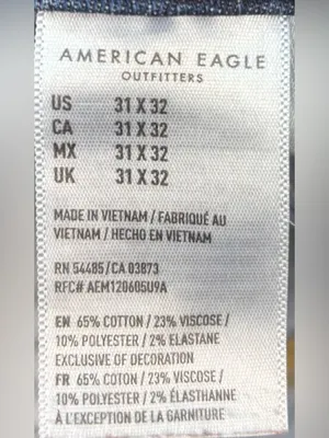 American Eagle 31 Women’s High-Rise Faded Blue Skinny Jeans thumbnail 6