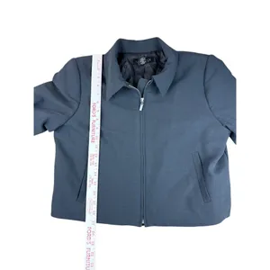 Rachel Zoe‎ Gray Full Zip Lightweight Jacket Cropped Utility Bomber Coat Sz 8 thumbnail 5