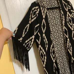 Fringe print cardigan thumbnail 4