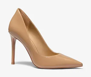 MICHAEL MICHAEL KORS Keke Patent Leather Pointed Toe Pump Toffee Sz‎ 9 thumbnail 1