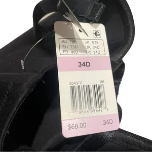 Wacoal Staying Power Wire Free Strapless‎ Bra 34D Black thumbnail 5