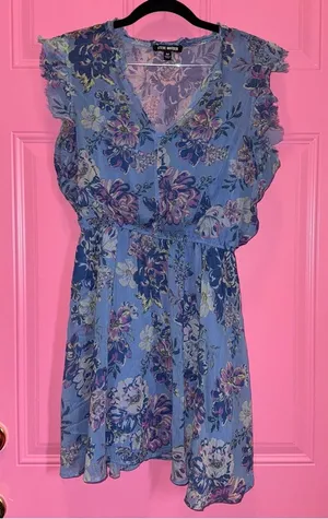 Steve Madden Blue Floral‎ Dress thumbnail 1