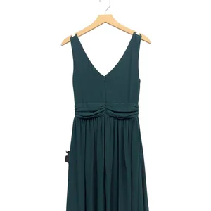 Lulus Thoughts of Hue Emerald Green Surplice Maxi Dress size Large NWT thumbnail 5