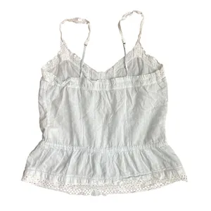 Abercrombie & Fitch Pale Aqua Blue Cami Top with Lace Trim Size M thumbnail 5