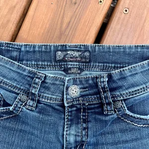 Silver Jeans Y2K Suki Surplus Low Rise Bootcut Thick Stitch Pockets Size 29 thumbnail 4