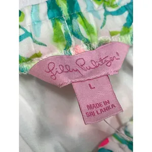 Lilly Pulitzer SKU 7935 Multicolor Off Shoulder Floral Dress Size L thumbnail 10
