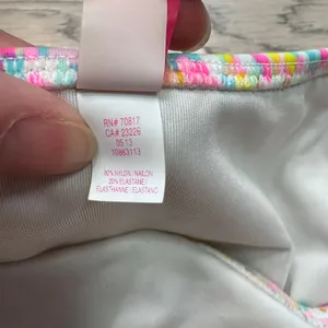 Victoria's Secret Multicolor Confetti Ruched‎ Bikini Bottom Gold Foil Small S thumbnail 5