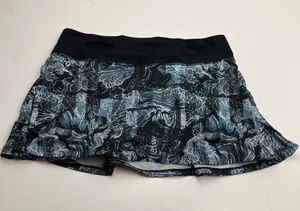 Lululemon‎ Play Off The Pleats Skirt Skort Eternal Wave Starlight Black Womens 8 thumbnail 1