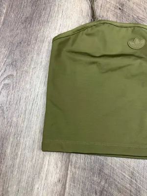Adidas Olive Crop Top thumbnail 6