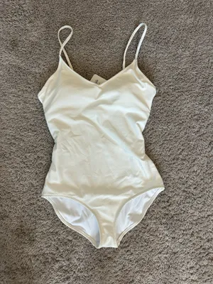 Women’s White One Piece Swimsuit thumbnail 1