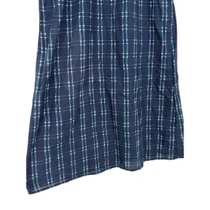 NWT Madewell Embroidered Puff-Sleeve Babydoll Dress Indigo Plaid Size XS Preppy‎ thumbnail 11