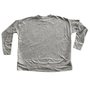 Aerie Oversized Long Sleeve Crew Neck Top Sweater Striped Size S Grey Layering thumbnail 7