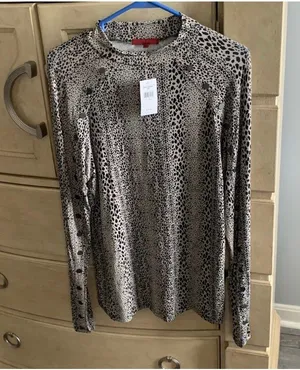 Buckle Animal Print Top thumbnail 1