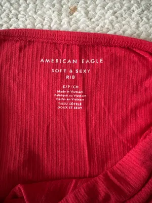 American Eagle Red Tube Top thumbnail 2