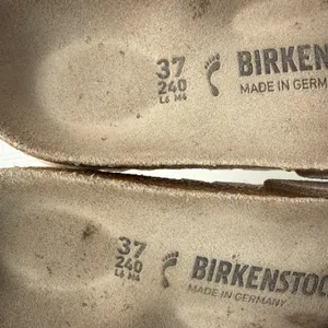 Birkenstock Big Buckle Madrid Sandals Washed Metallic Pink Sz L6 Slide Slip On thumbnail 2