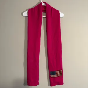 Lauren Ralph Lauren Hot Pink American Flag Scarf thumbnail 4