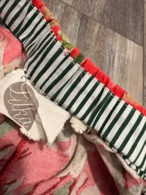 ANTHROPOLOGIE Lilka Doting Deer Red Flannel Sleep Pants Medium thumbnail 6