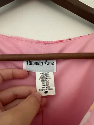 Cottagecore Prairie Petite Mini Dress Pink Size XS thumbnail 3
