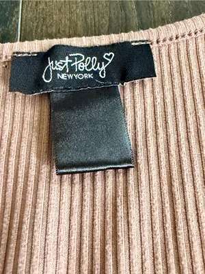 Light Brown Short Sleeve Cardigan and Tube Top Set thumbnail 3