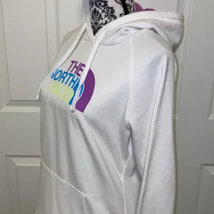 The North Face Spell Out Logo Hoodie Size Large thumbnail 4