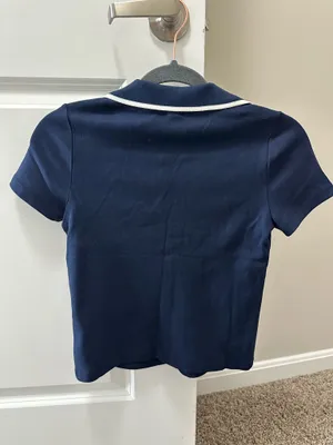 Old Navy Collared Short Sleeve Shirt Navy thumbnail 2