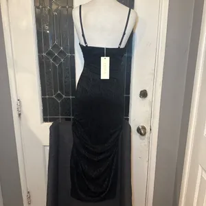 Black Rose Jacquard Midi Dress thumbnail 5