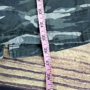 Kensie Jeans Camo Women’s Denim Army Military Sherpa Jean Jacket Full Zip Large thumbnail 8
