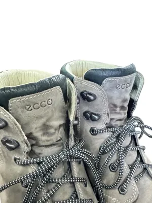 ECCO Gore-Tex Waterproof Hiking Boots Gray Leather Ankle Trail Shoes 41 US 10 thumbnail 7