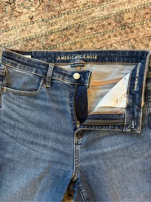 American Eagle Outfitters Women's Skinny Jeans - Medium Blue Wash thumbnail 4