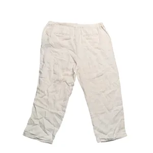 Caslon Linen Pants Womens Medium Beige Excellent Drawstring Elastic Waist Casual thumbnail 4