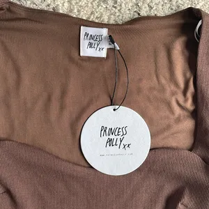 NWT Princess Polly Nolan Short Sleeve Ribbed Crop Top Size Small 4 Brown Cute thumbnail 5