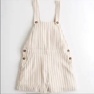 ✨Cali 1850 Striped Linen Bland Short Overalls✨ thumbnail 2