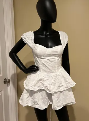 Ruffle Mini Skirt Corset Dress Mini Dress Off Shoulders Dress Slim Dress Summer thumbnail 9