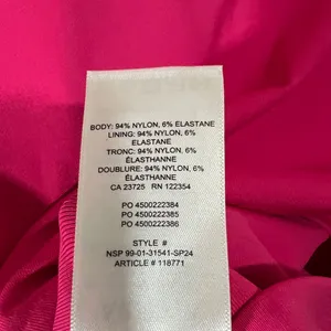 Aritzia Contour Crew Ribcage T-shirt Crop Top Size Medium Hot Pink thumbnail 6