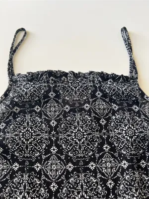 Universal Thread Black White Medallion Print Cotton Tank Top Size S thumbnail 6
