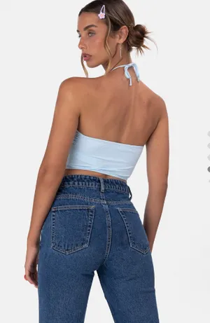 Adika Floret Halter Crop Top thumbnail 4
