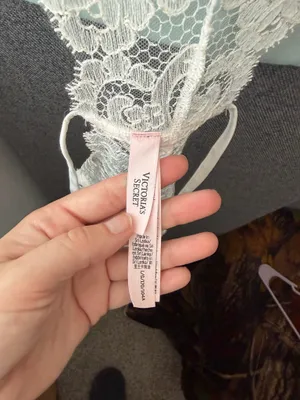 Victoria's Secret White Lace Strappy Lingerie Bodysuit – Large thumbnail 7
