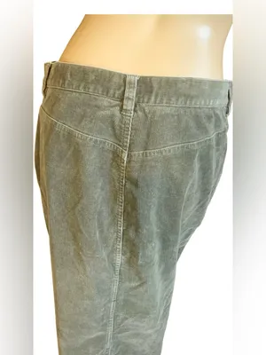 Jones New York Sage Green Corduroy Cotton Blend Maxi Skirt (10) thumbnail 6