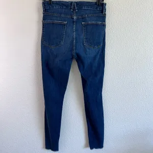 Good American Women's‎ Good Legs Distressed Raw Hem Blue Jeans thumbnail 2