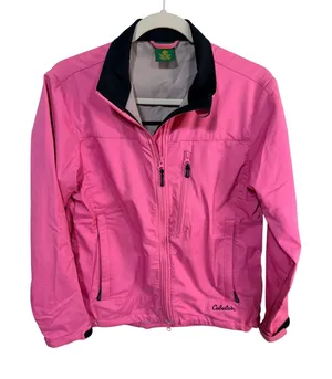 Cabela's Jacket Softshell Full Zip Lightweight Women's S Pink Outdoor Gorpcore thumbnail 1
